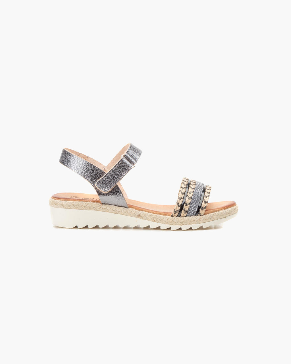 NOESLOMISMO BY DILEMA Sandalias para Mujer | Zapatos Cómodos - Plomo
