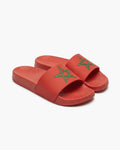 Chanclas Bandera Marruecos marroquí unisex con estrella verde, pala abierta de goma EVA, ligeras cómodas antideslizantes, suela acolchada impermeable para piscina playa ducha baño - Marruecos