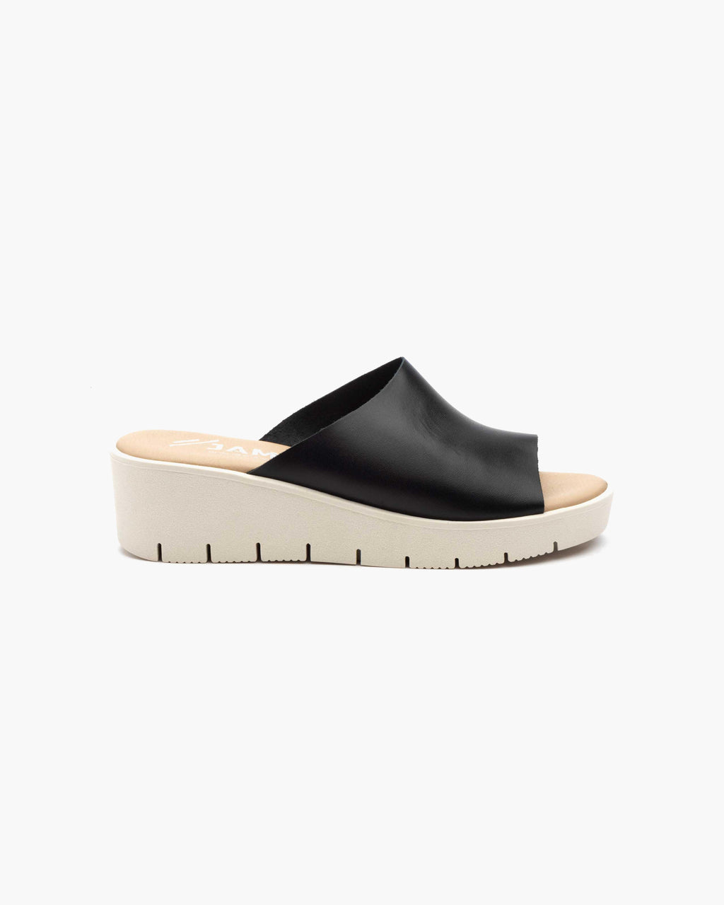 Sandalia Cuña Mujer | Zapatos Verano Cómodos con Plataforma Antideslizante - Negro
