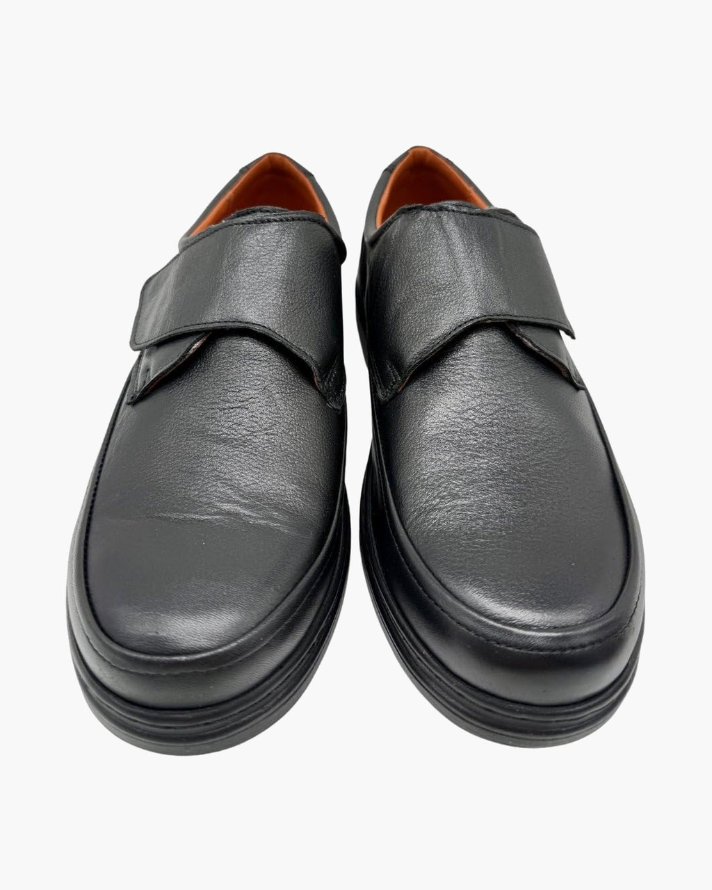 Zapatos con tira adherente - Calzado Hecho a Mano en España - Negro