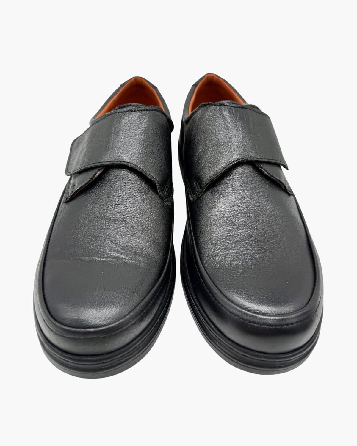 Zapatos con tira adherente - Calzado Hecho a Mano en España - Negro