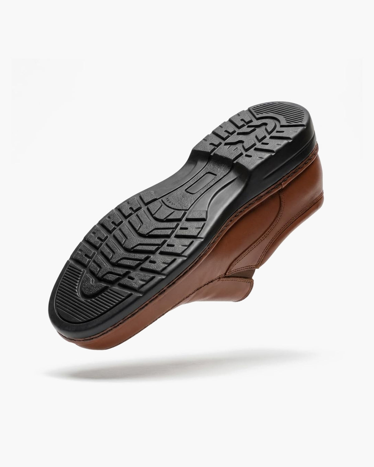 Mocasines de Cuero Marrones para Hombre con elásticos Laterales - Cuero