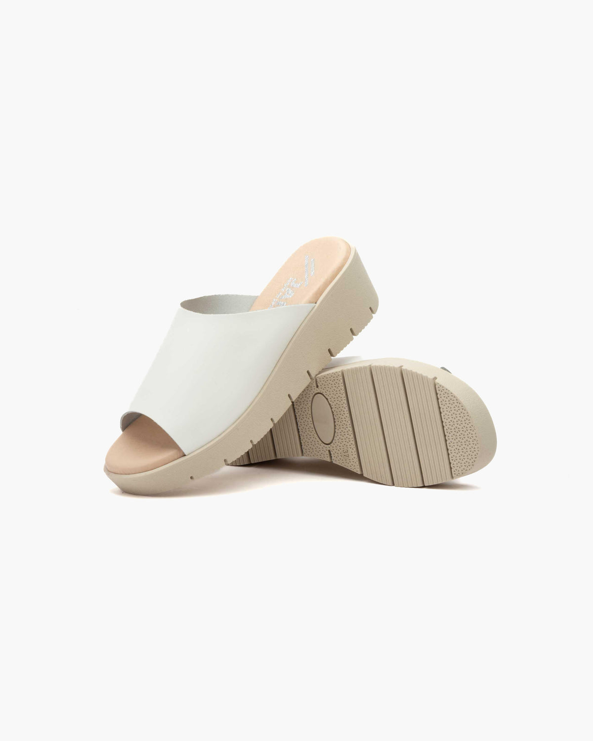 Sandalia Cuña Mujer | Zapatos Verano Cómodos con Plataforma Antideslizante - Blanco