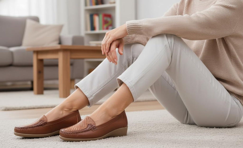 Mocasines para Mujer de Piel cómodos Zapatos clásicos de Vestir y Casual Zapatillas 24 Horas señora Calzado de Verano e Invierno Tipo Penny en Gamuza - Cuero