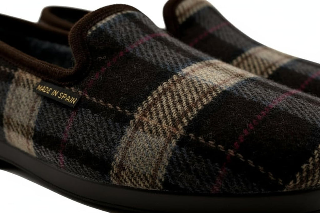 Zapatillas de Estar por Casa Hombre - Zapato de Invierno Hecho en España - Marrón
