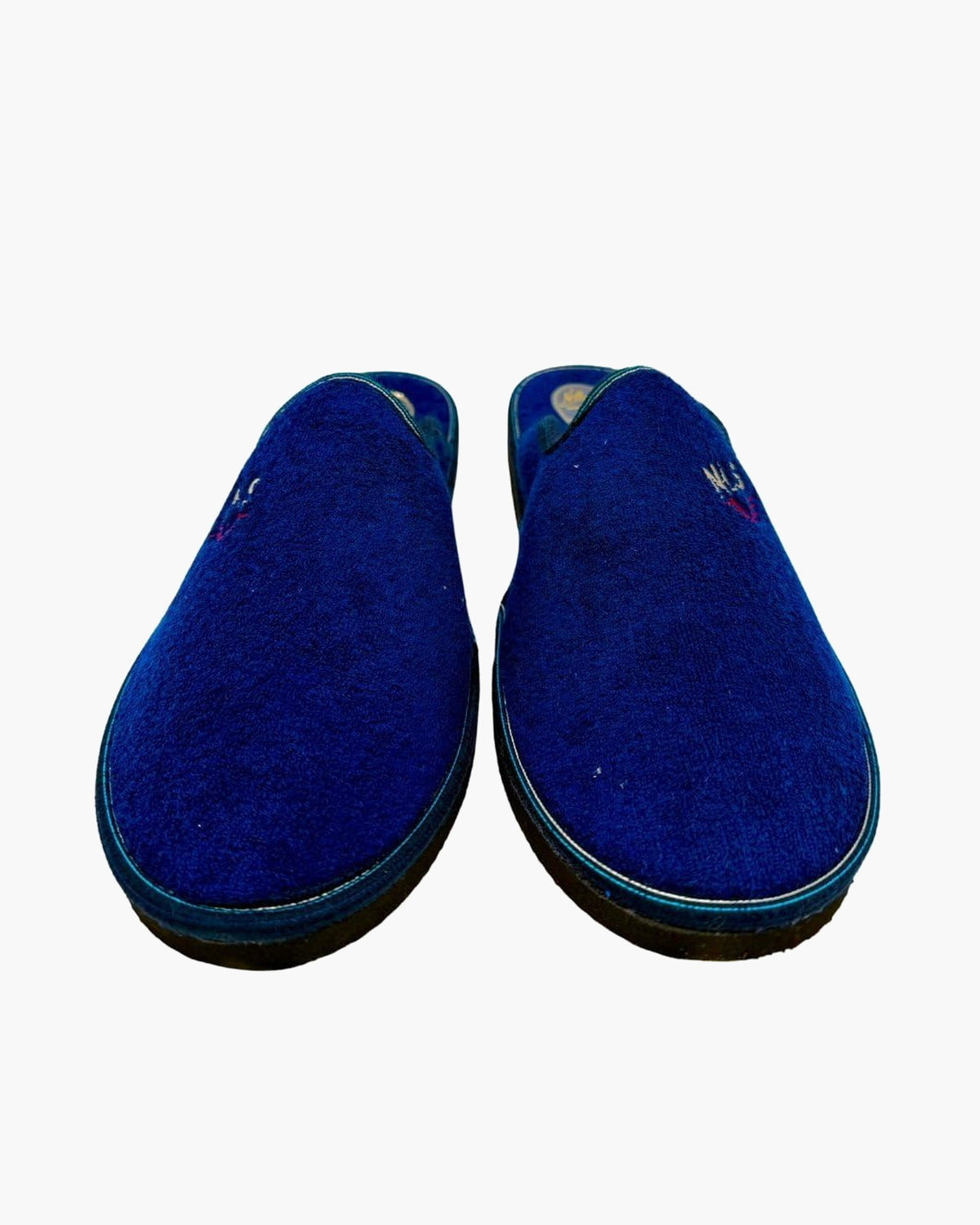 Zapatillas de casa azules para hombre con suela de goma 46-52 - Marino