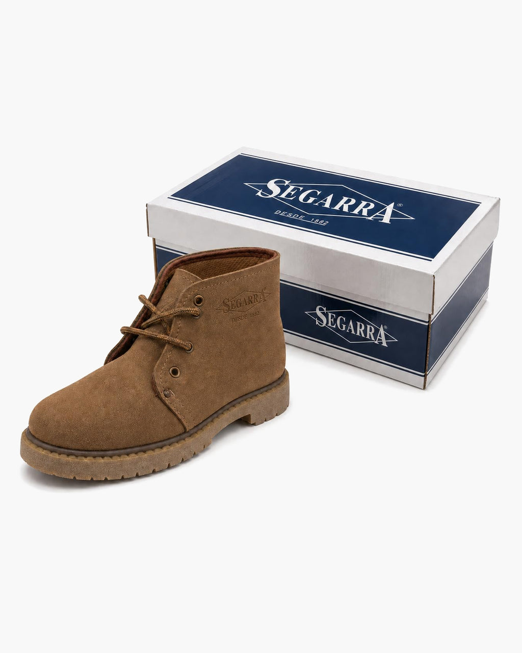 Segarra Botines Mujer de Piel Casual con Cordones, Marrón - Marrón