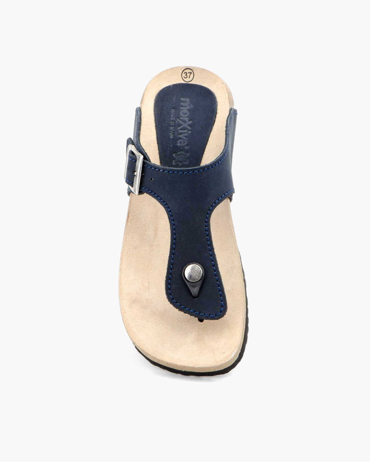 Sandalias Bio Dedo para Mujer con Hebilla Ajustable y Plantilla Ergonómica - Marino