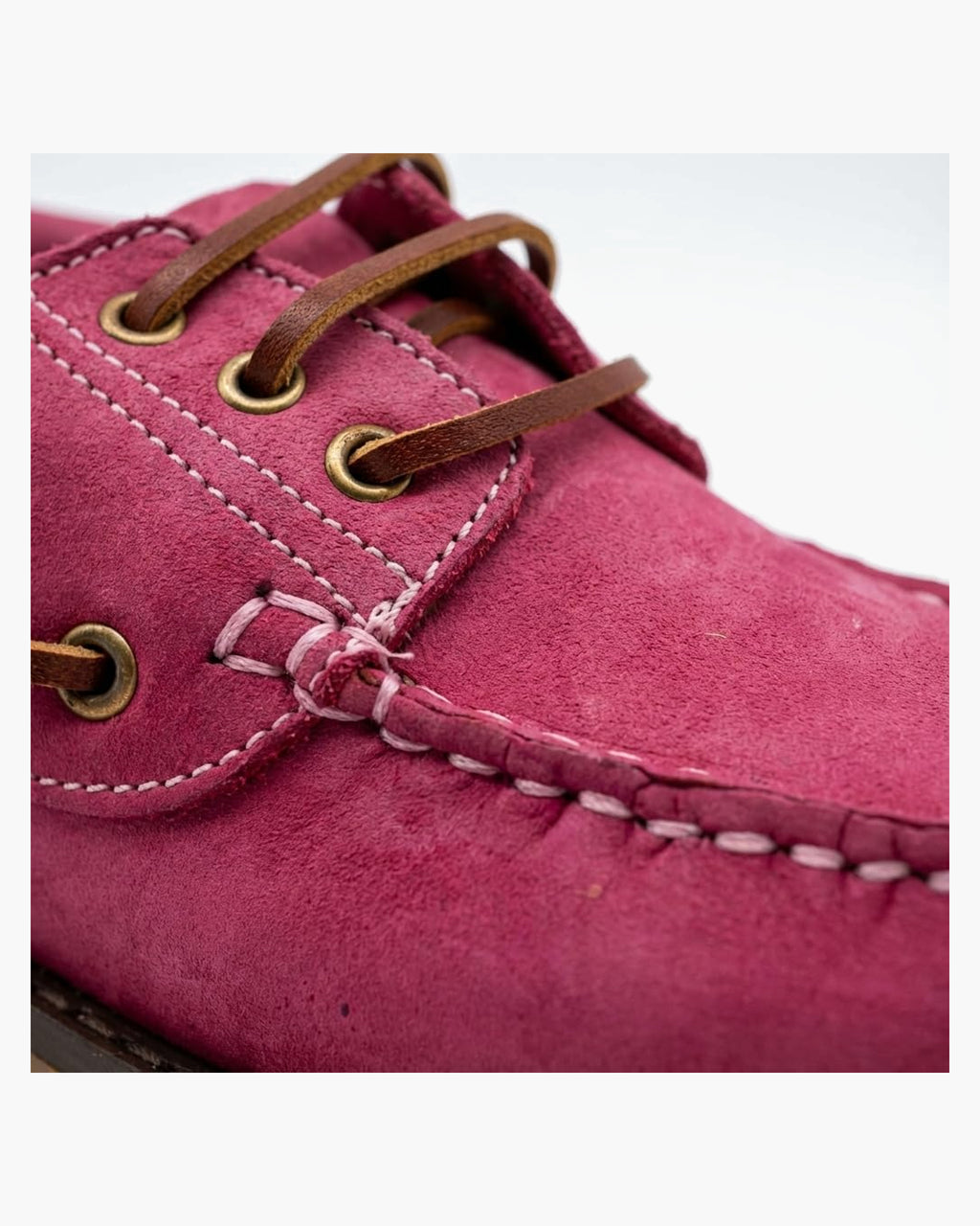 Mocasines para Mujer de Piel cómodos Zapatos clásicos de Vestir y Casual Zapatillas 24 Horas señora Calzado de Verano e Invierno Tipo Penny en Gamuza - Fuxia