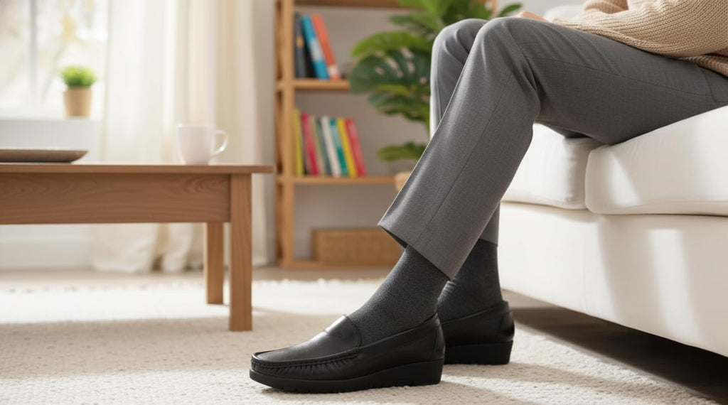Mocasines para Mujer de Piel cómodos Zapatos clásicos de Vestir y Casual Zapatillas 24 Horas señora Calzado de Verano e Invierno Tipo Penny en Gamuza - Negro