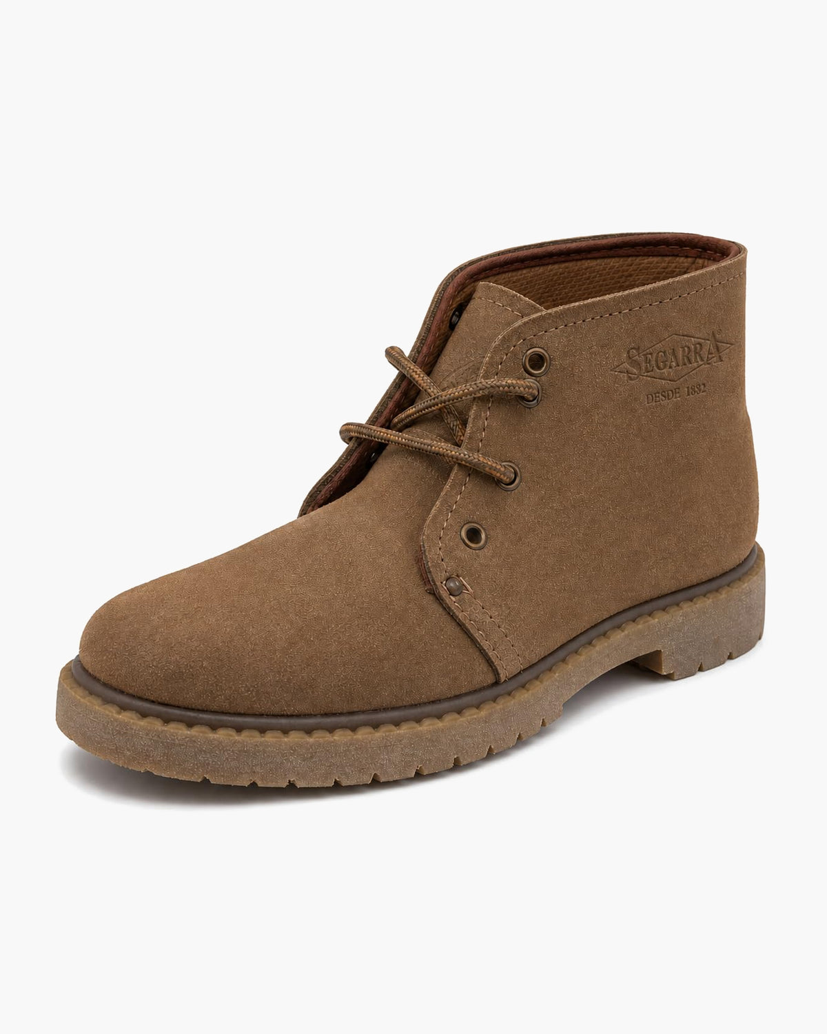 Segarra Botines Mujer de Piel Casual con Cordones, Marrón - Marrón
