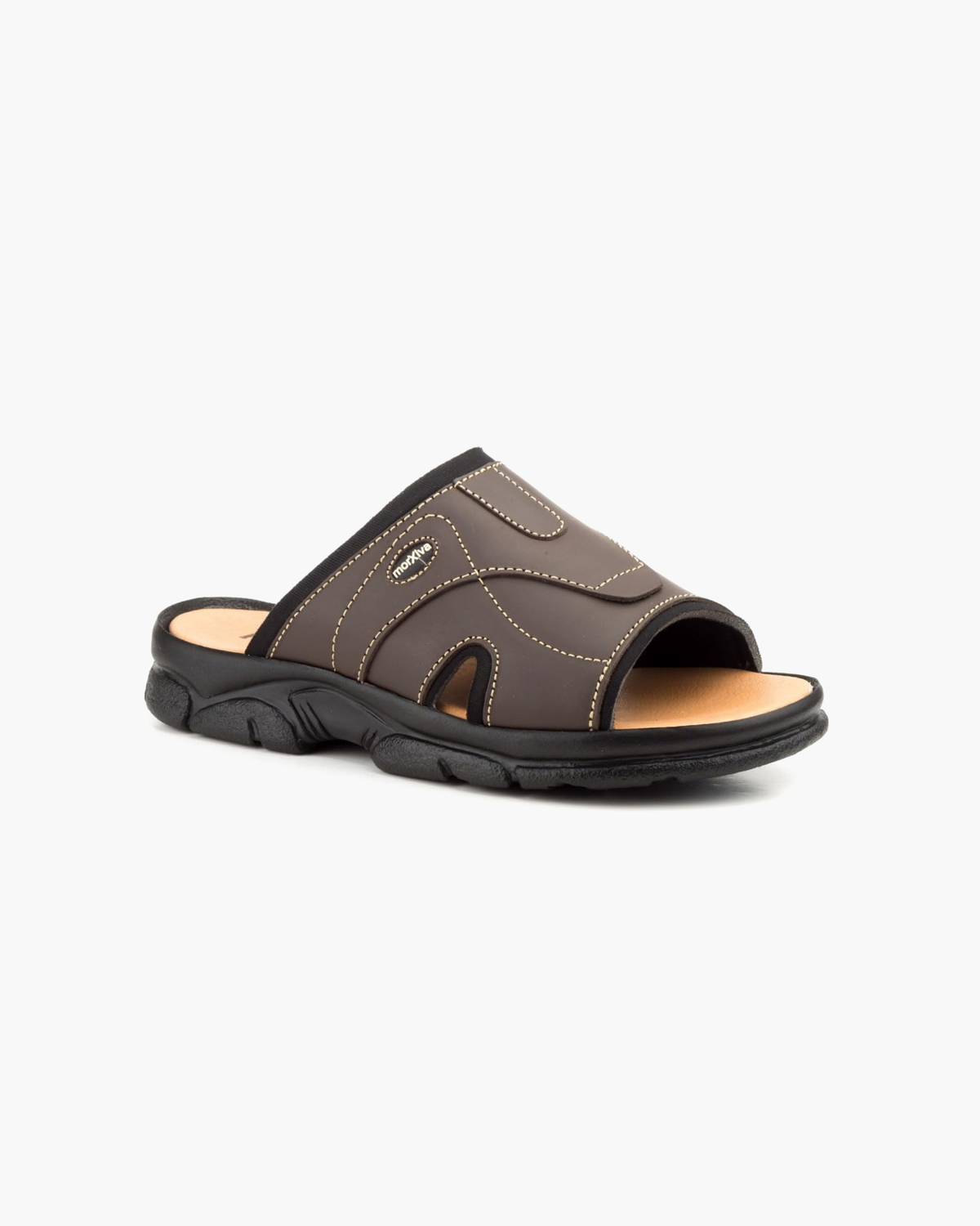 Sandalias de Hombre de Piel Destalonadas – Marrón