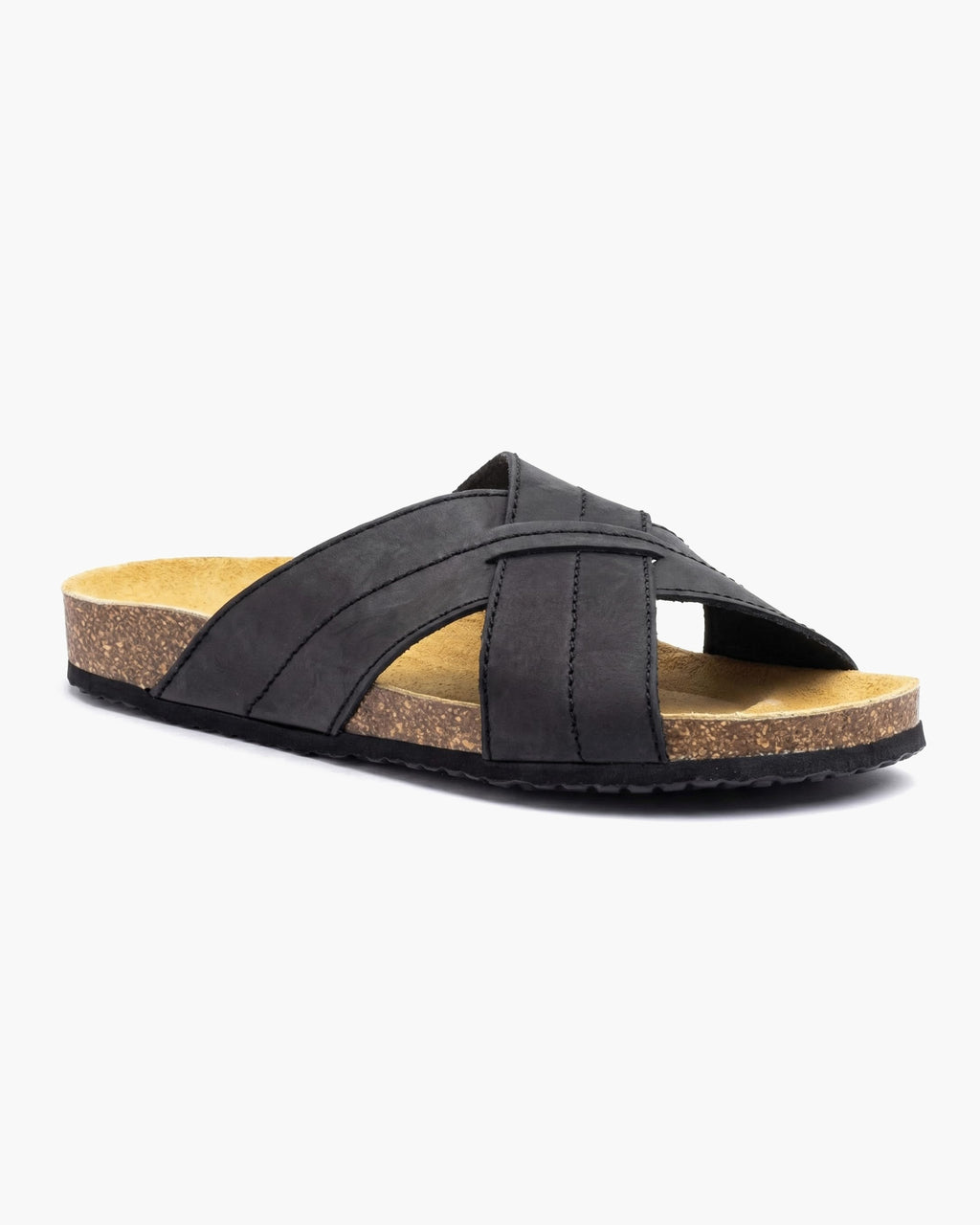 NOESLOMISMO BY DILEMA Sandalias de Hombre con Tiras Cruzadas y Plantilla Ergonómica | Suela Antideslizante y Flexible | Calzado Casual de Verano Fabricado en España para Playa y Ciudad - Negro