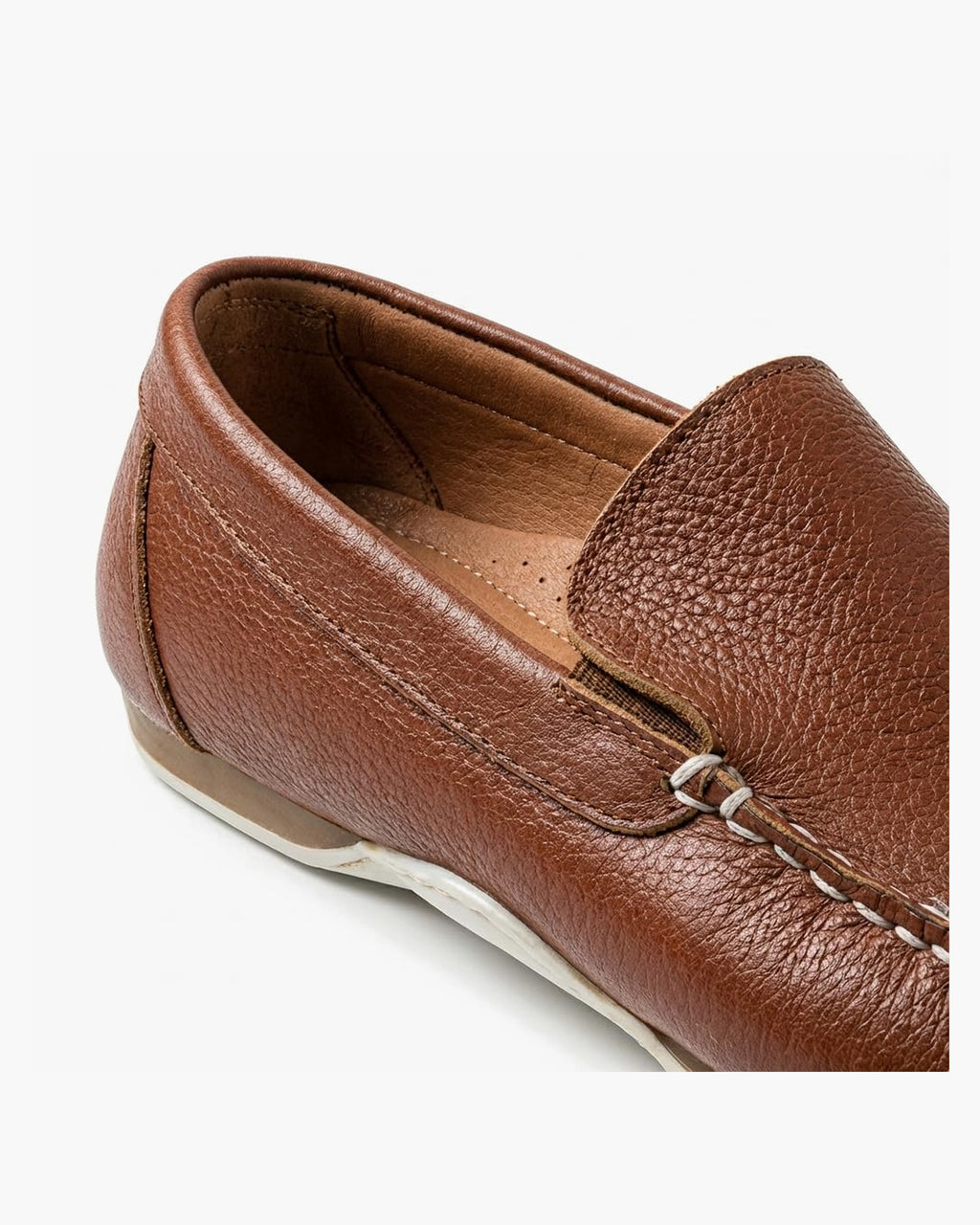 Mocasines de Cuero Azul Marino para Hombre de Verano - Cuero