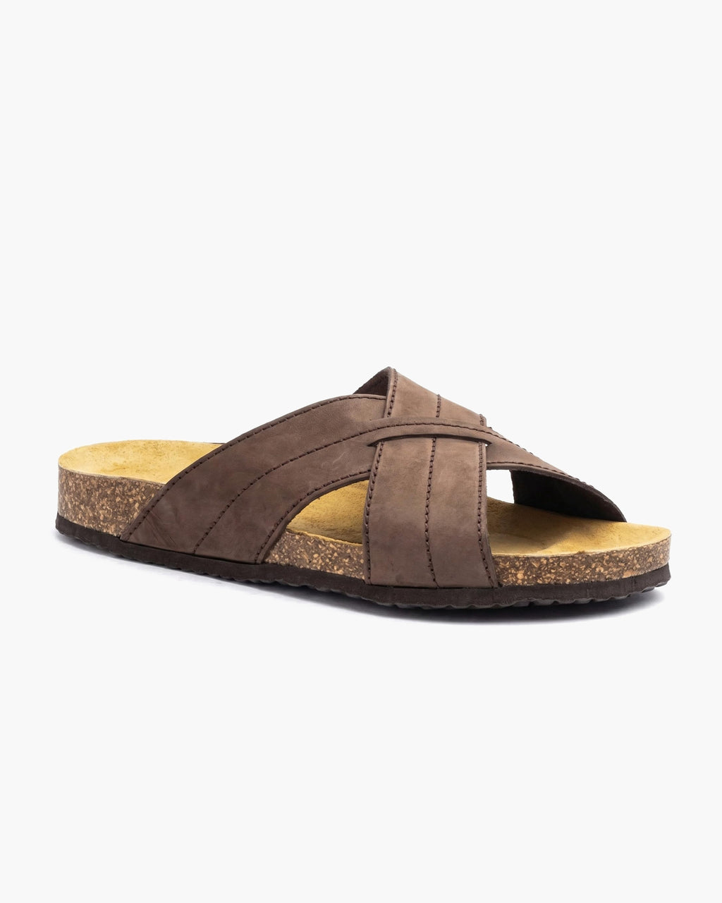 NOESLOMISMO BY DILEMA Sandalias de Hombre con Tiras Cruzadas y Plantilla Ergonómica | Suela Antideslizante y Flexible | Calzado Casual de Verano Fabricado en España para Playa y Ciudad - Marron