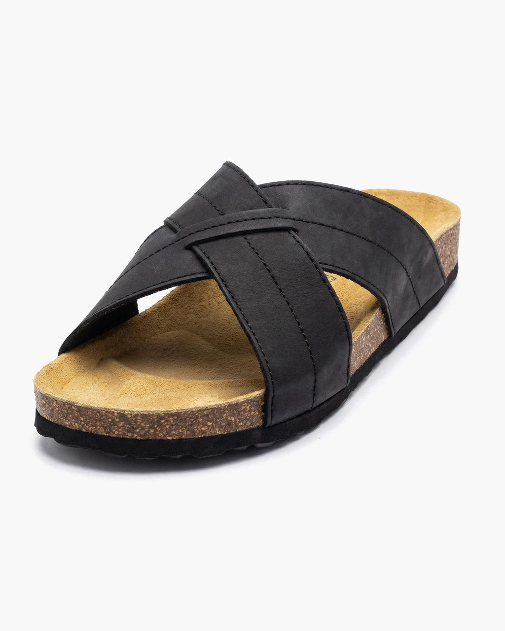 NOESLOMISMO BY DILEMA Sandalias de Hombre con Tiras Cruzadas y Plantilla Ergonómica | Suela Antideslizante y Flexible | Calzado Casual de Verano Fabricado en España para Playa y Ciudad - Negro