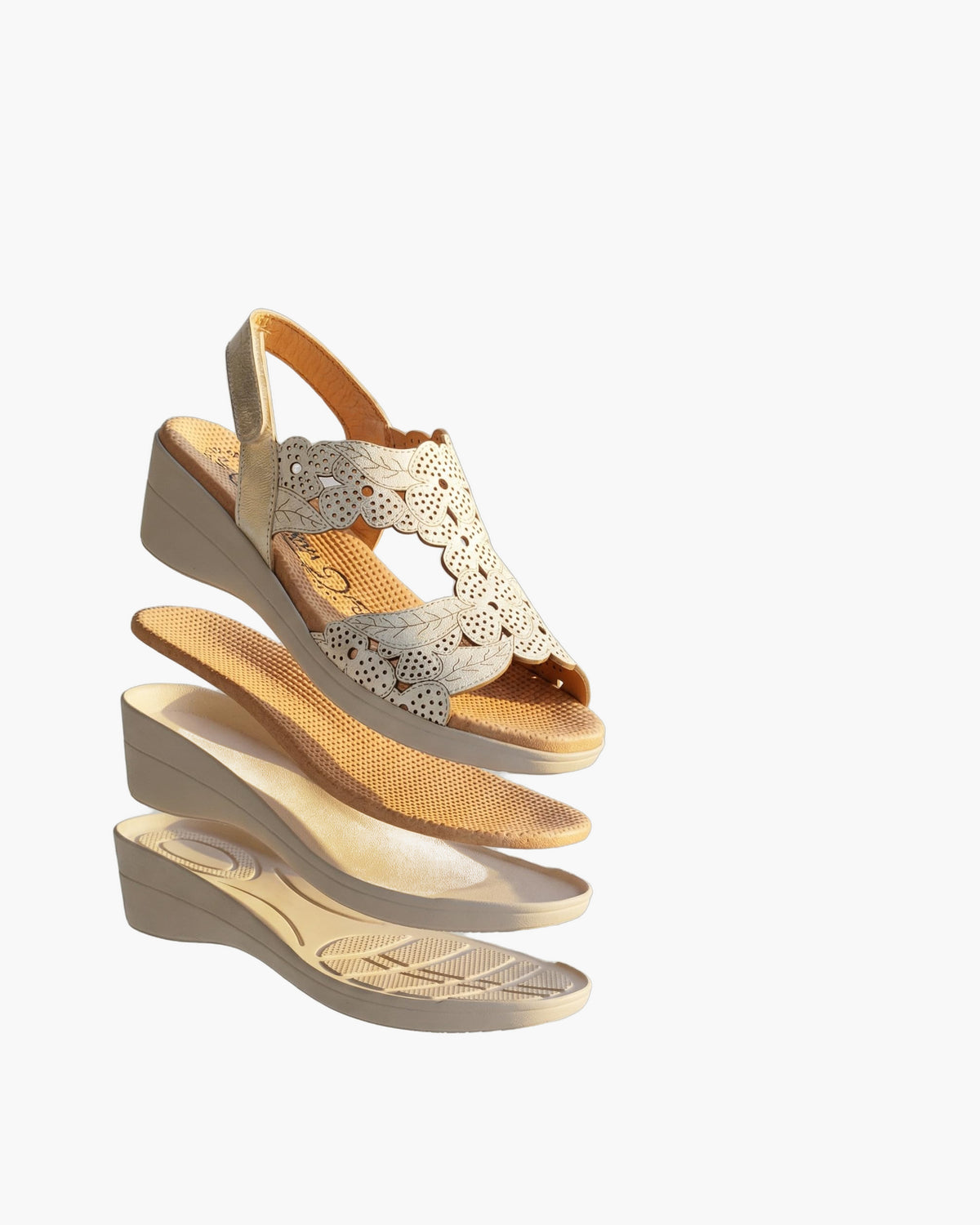 NOESLOMISMO BY DILEMA Sandalias para Mujer | Zapatos Cómodos - Platino