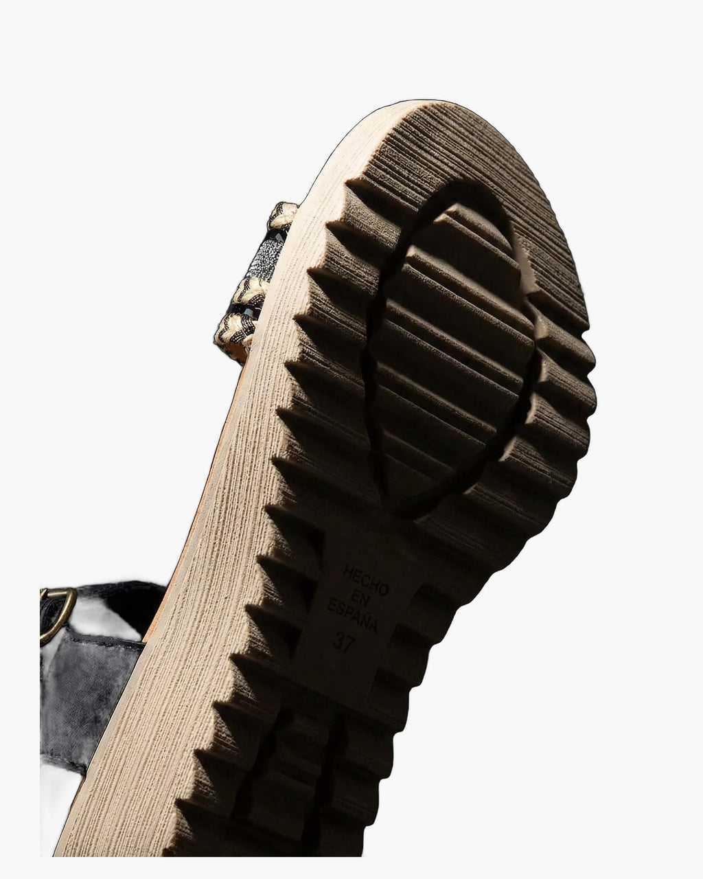 NOESLOMISMO BY DILEMA Sandalias de Cuña Baja para Mujer, Plantilla de Piel Hechas en España, Diseño Ergonómico con Cierre de Hebilla y Suela Antideslizante para Uso Casual en Verano - Negro