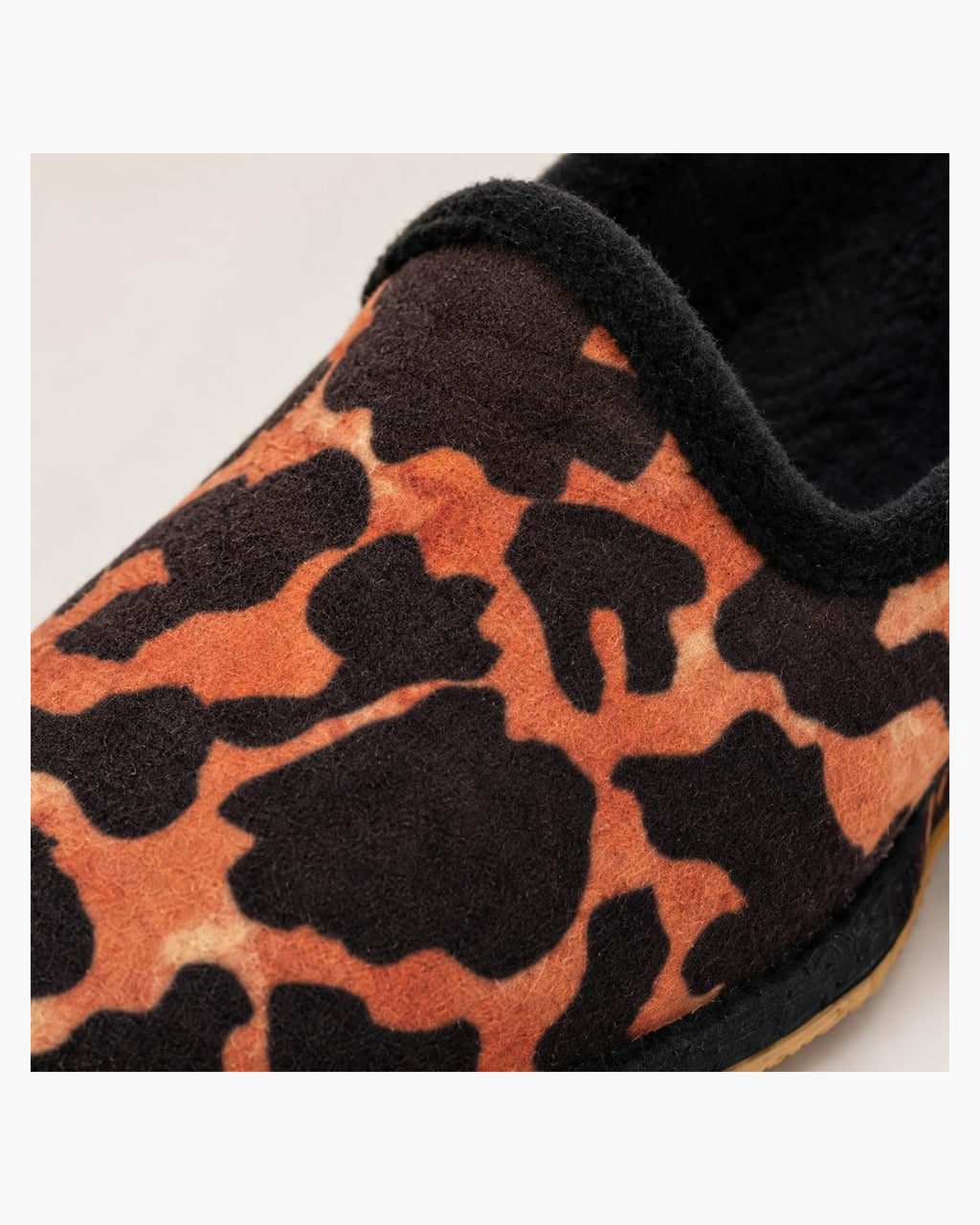 Zapatillas de casa mujer cerradas con cuña, estampado leopardo - Leopardo