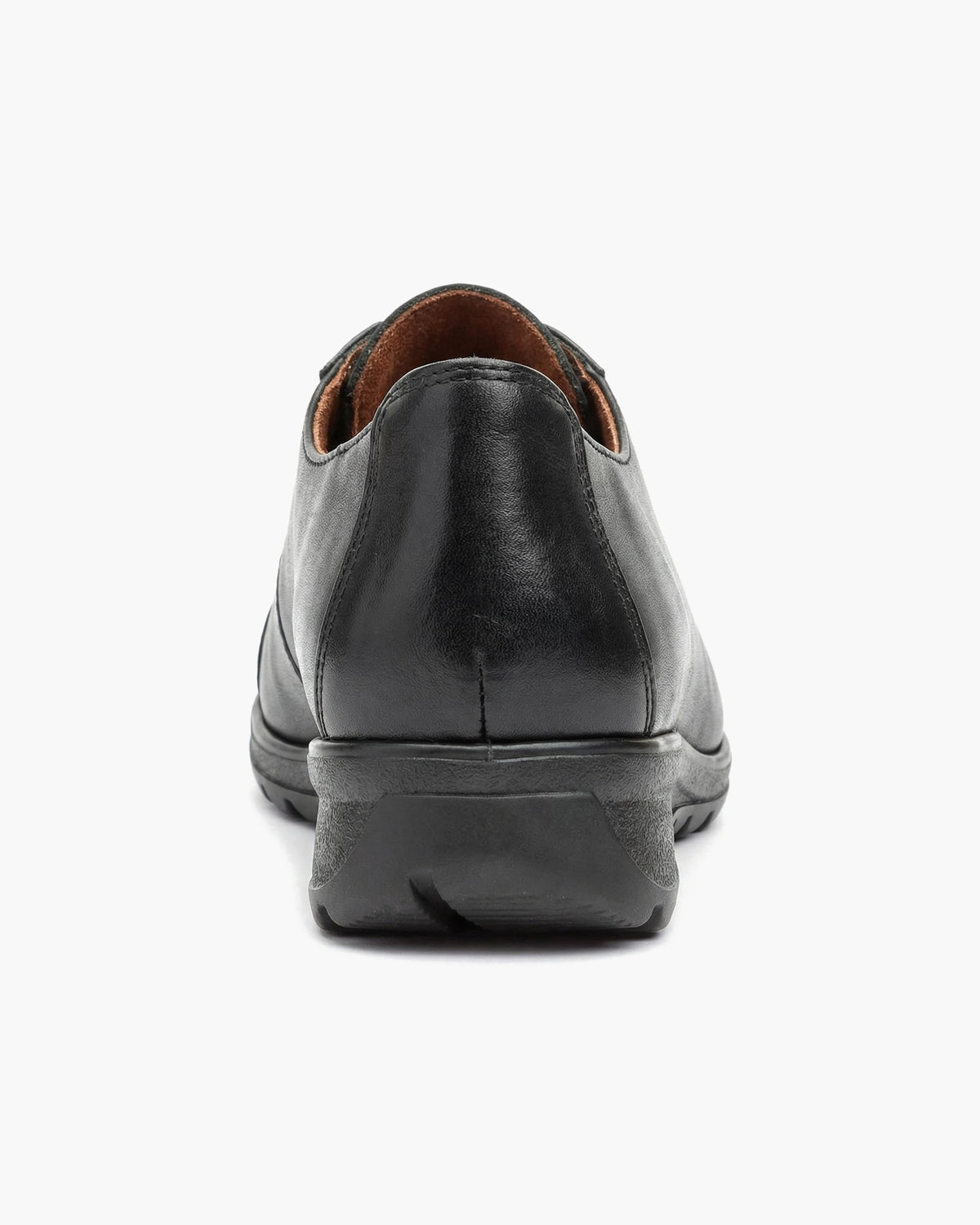NOESLOMISMO BY DILEMA Zapatos Derby de Piel para Mujer | Cierre de Cordones Elásticos y Suela Confort Antideslizante | Calzado Casual para Trabajo y Uso Diario - Negro