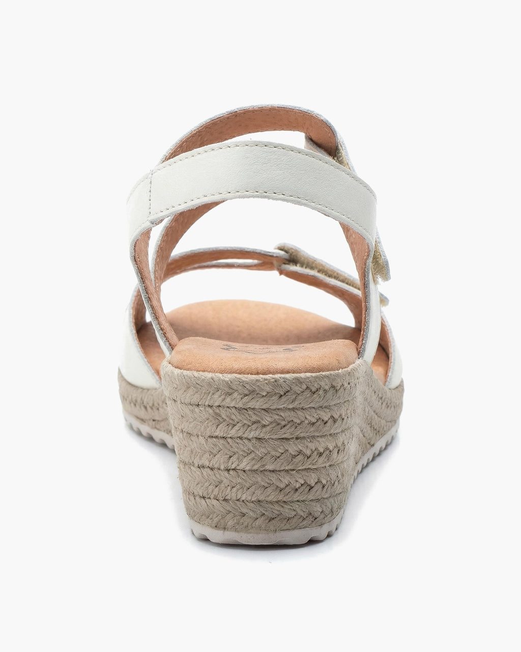 NOESLOMISMO BY DILEMA Sandalias para Mujer de Cuña Cómodas con Cierre de Velcro Ajustable | Zapatos de Verano Ergonómicos para Caminar, Ciudad y Playa | Fabricadas en España - Beige