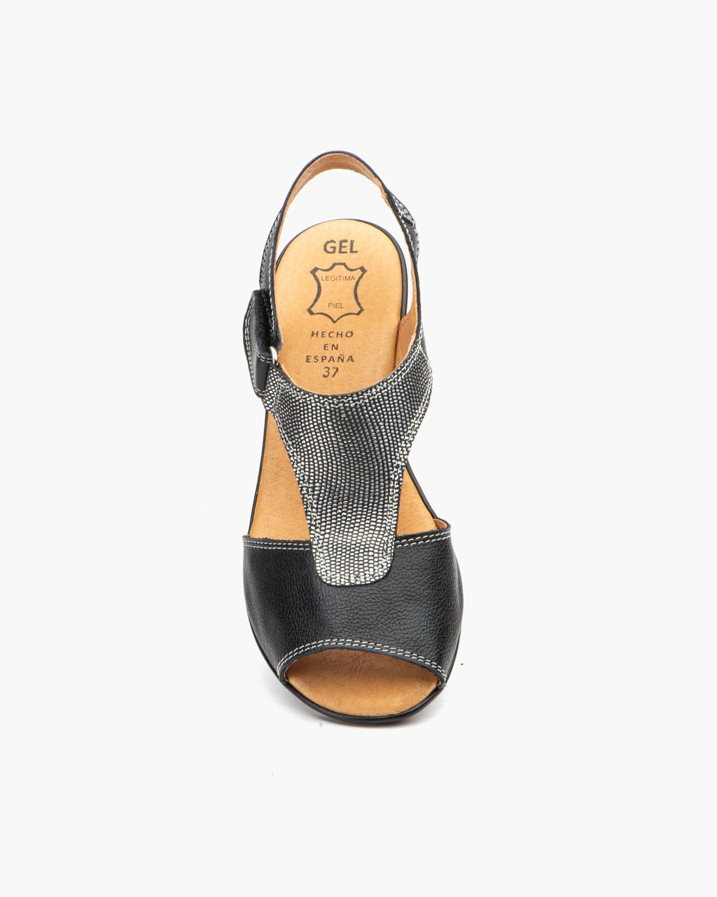 NOESLOMISMO BY DILEMA Sandalias de Mujer con Cuña Cómoda y Suela Antideslizante - Calzado de Diseño Ergonómico para Uso Diario y Caminatas - Reduce la Fatiga en Días Calurosos - Negro
