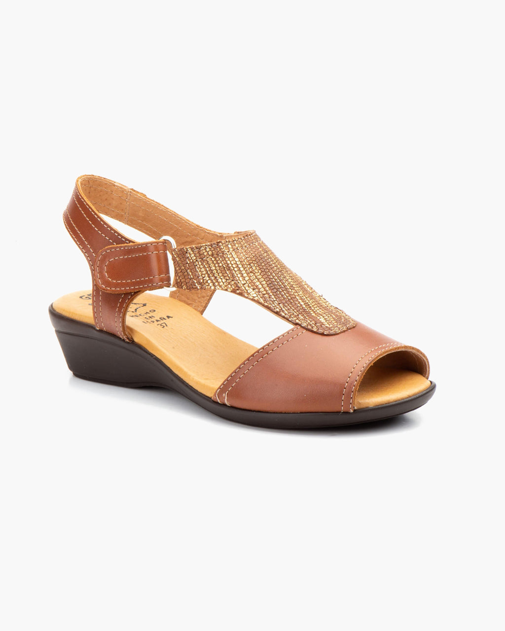NOESLOMISMO BY DILEMA Sandalias de Mujer con Cuña Cómoda y Suela Antideslizante - Calzado de Diseño Ergonómico para Uso Diario y Caminatas - Reduce la Fatiga en Días Calurosos - Cuero