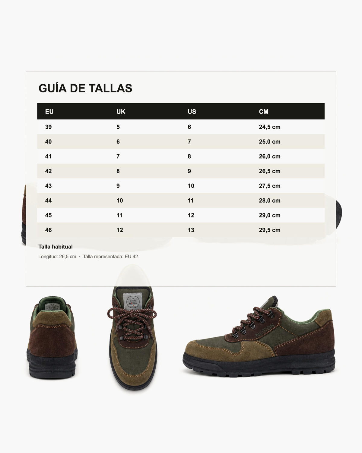 Zapatillas Trekking Mujer Impermeables de Piel, Verde y Marrón - Kaki-Serraje