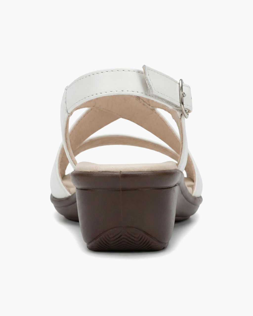 NOESLOMISMO BY DILEMA Sandalias de Mujer Trenzadas con Cuña Baja | Fabricación Artesanal Española con Suela Antideslizante | Calzado Ergonómico de Verano para Caminar sin Dolor - Blanco