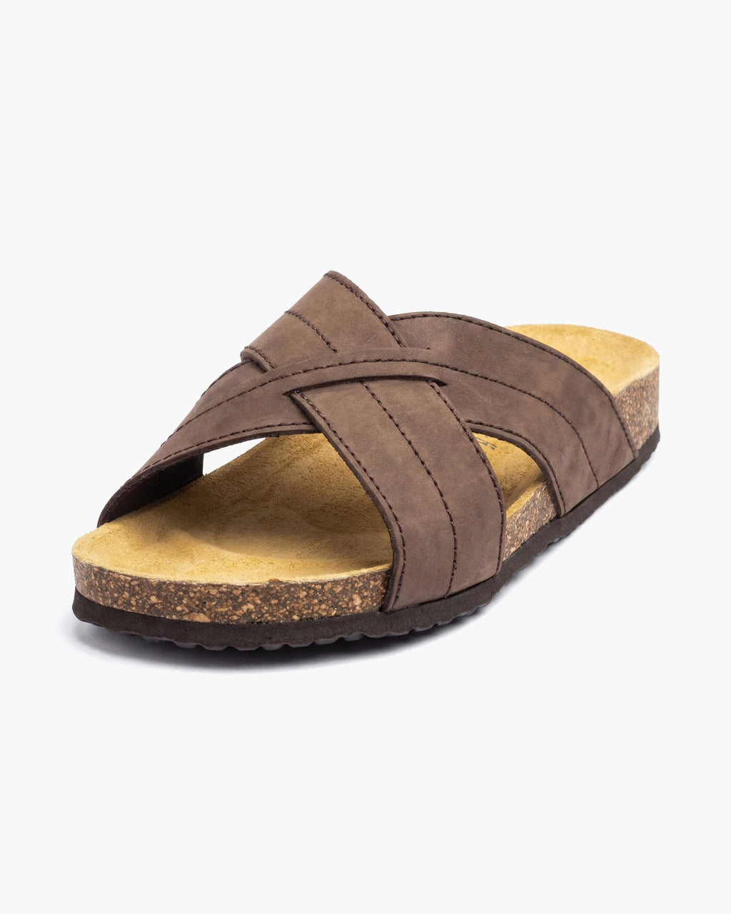 NOESLOMISMO BY DILEMA Sandalias de Hombre con Tiras Cruzadas y Plantilla Ergonómica | Suela Antideslizante y Flexible | Calzado Casual de Verano Fabricado en España para Playa y Ciudad - Marron