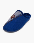 Zapatillas de Casa Hombre Cerradas de Felpa para Invierno, Azul - Azul