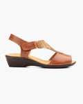 NOESLOMISMO BY DILEMA Sandalias de Mujer con Cuña Cómoda y Suela Antideslizante - Calzado de Diseño Ergonómico para Uso Diario y Caminatas - Reduce la Fatiga en Días Calurosos - Cuero