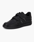 Zapatillas Hombre de Piel con Cierre Autoadherente - Negro