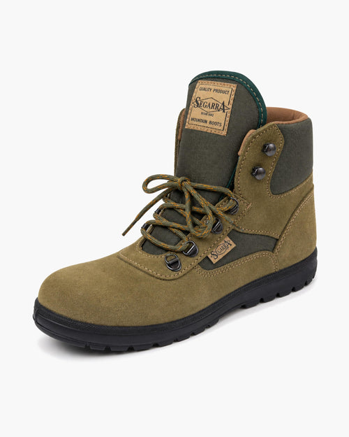Segarra Botas de Montaña Hombre Impermeables de Cuero para Trekking, Verde - Kaki