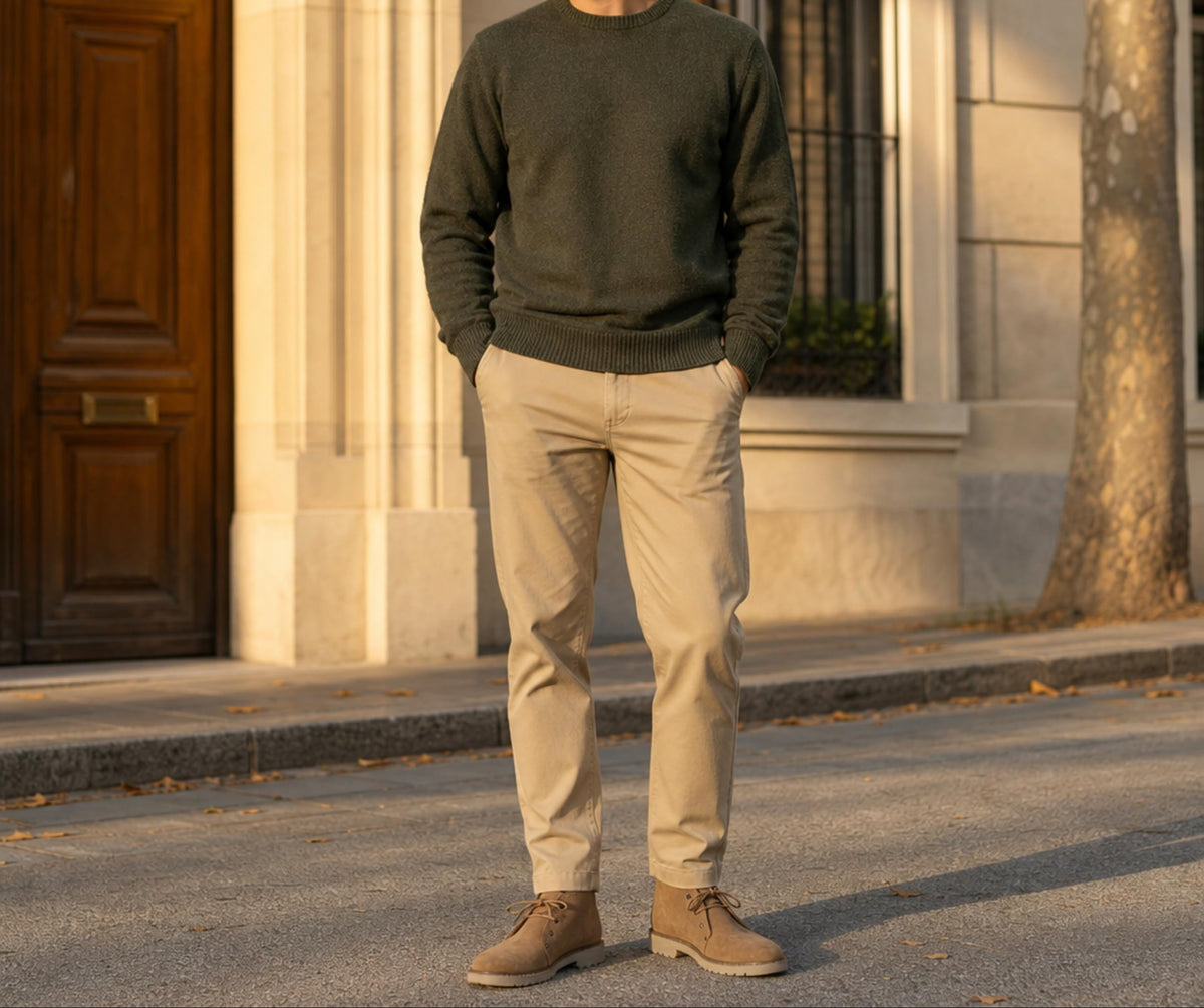 Segarra Botines Hombre de Piel Casual con Cordones, Marrón - Marrón