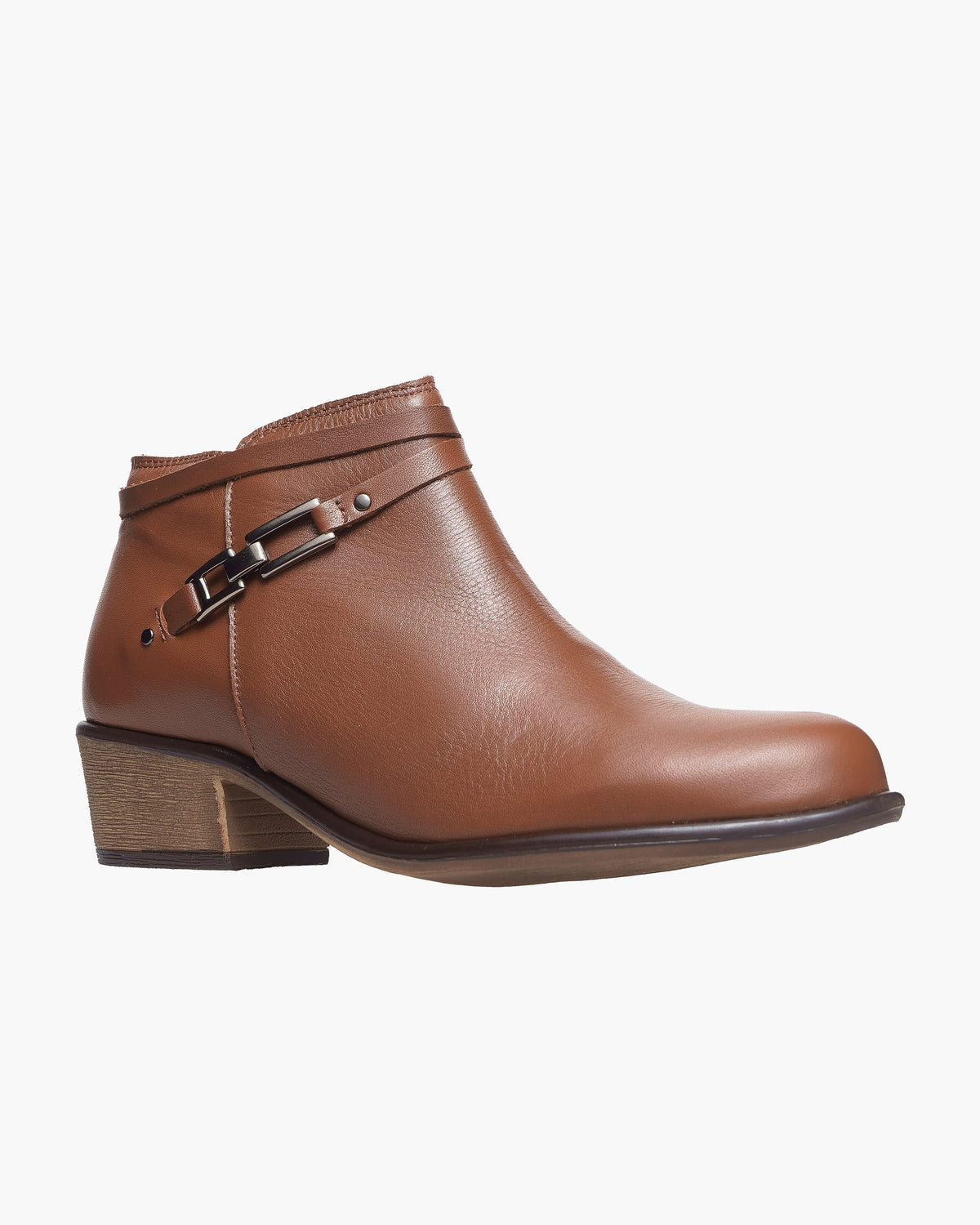 Botines mujer de piel con tacón o plataforma Botín cómodo de invierno y otoño Calzado artesanal de España tipo cuña o camperos en ante y cuero Elegantes e informales - Cuero