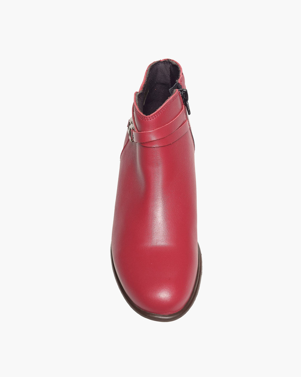 Botines mujer de piel con tacón o plataforma Botín cómodo de invierno y otoño Calzado artesanal de España tipo cuña o camperos en ante y cuero Elegantes e informales - Burdeos