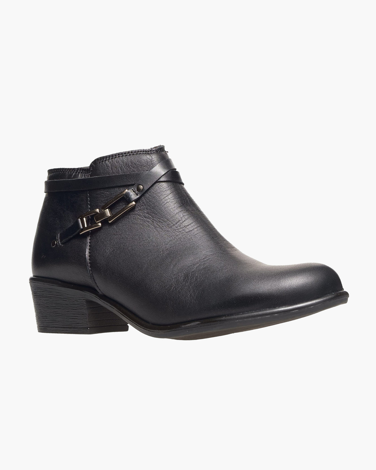 Botines mujer de piel con tacón o plataforma Botín cómodo de invierno y otoño Calzado artesanal de España tipo cuña o camperos en ante y cuero Elegantes e informales - Negro