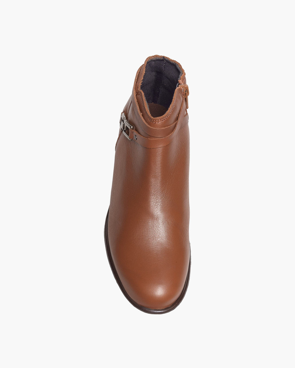 Botines mujer de piel con tacón o plataforma Botín cómodo de invierno y otoño Calzado artesanal de España tipo cuña o camperos en ante y cuero Elegantes e informales - Cuero