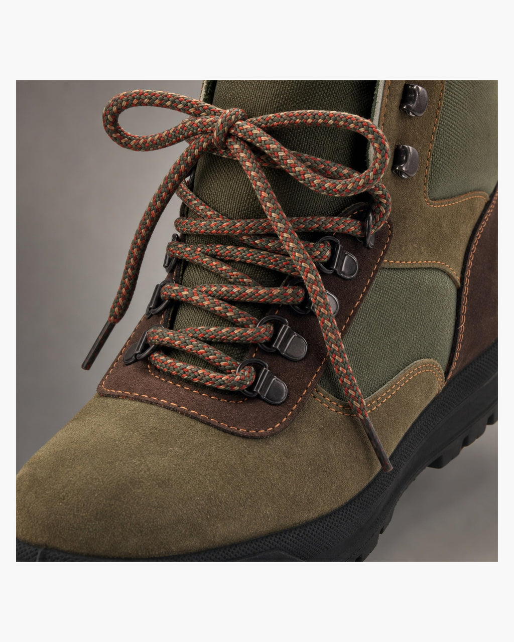 Zapatillas Trekking Mujer Impermeables de Piel, Verde y Marrón - Kaki-Marrón