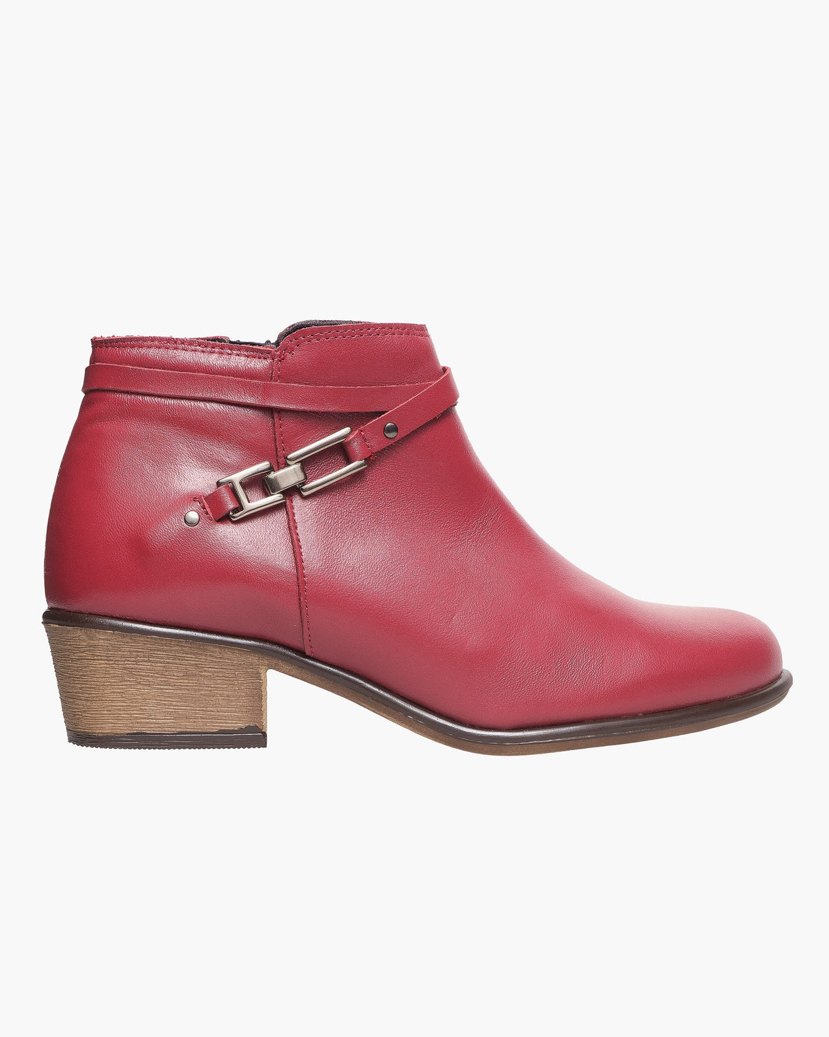 Botines mujer de piel con tacón o plataforma Botín cómodo de invierno y otoño Calzado artesanal de España tipo cuña o camperos en ante y cuero Elegantes e informales - Burdeos