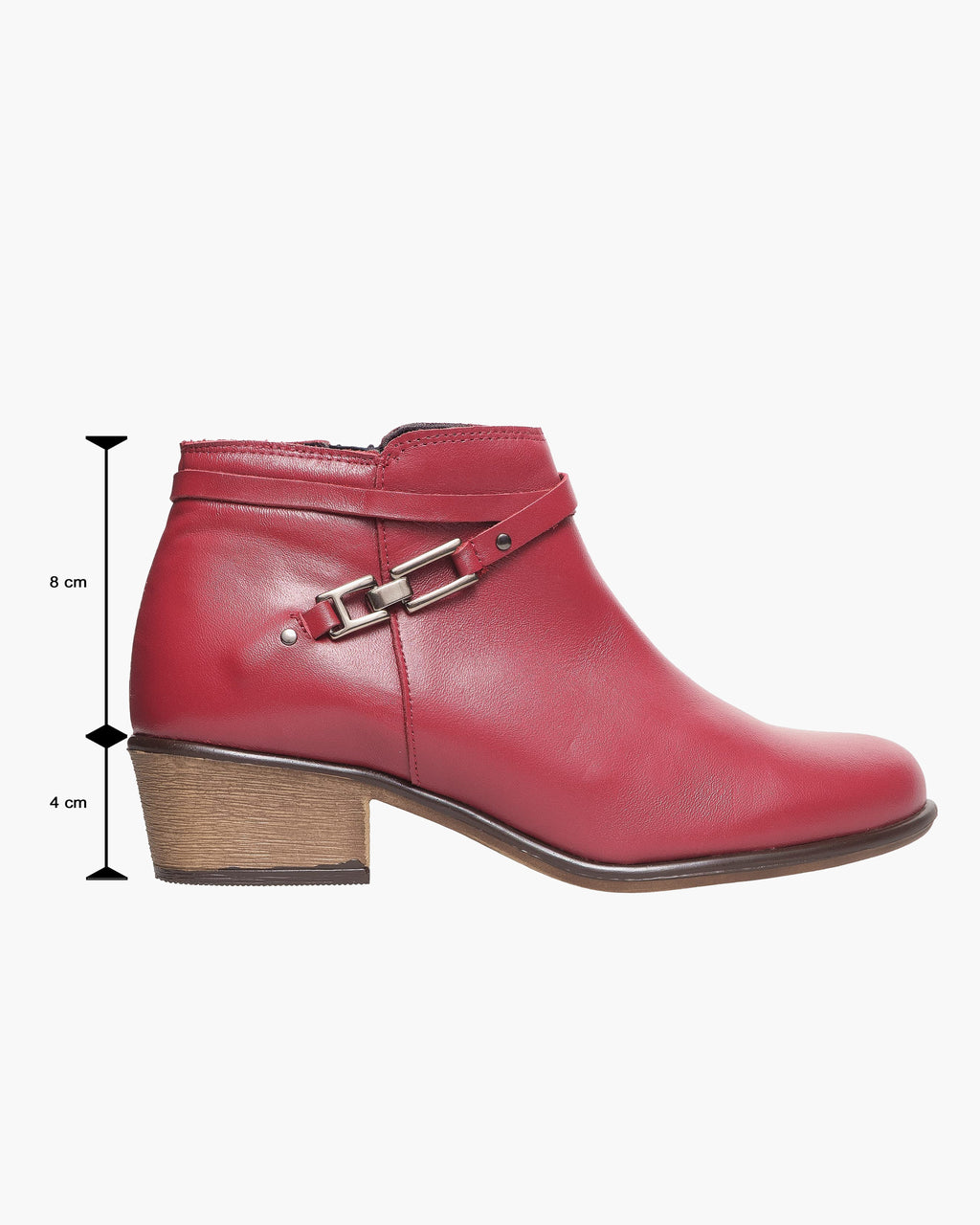 Botines mujer de piel con tacón o plataforma Botín cómodo de invierno y otoño Calzado artesanal de España tipo cuña o camperos en ante y cuero Elegantes e informales - Burdeos