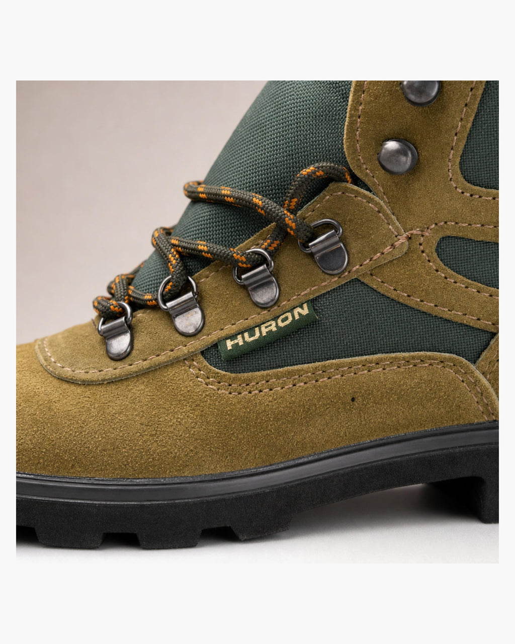 Botas de Montaña Mujer Impermeables de Cuero para Trekking, Verde - Kaki