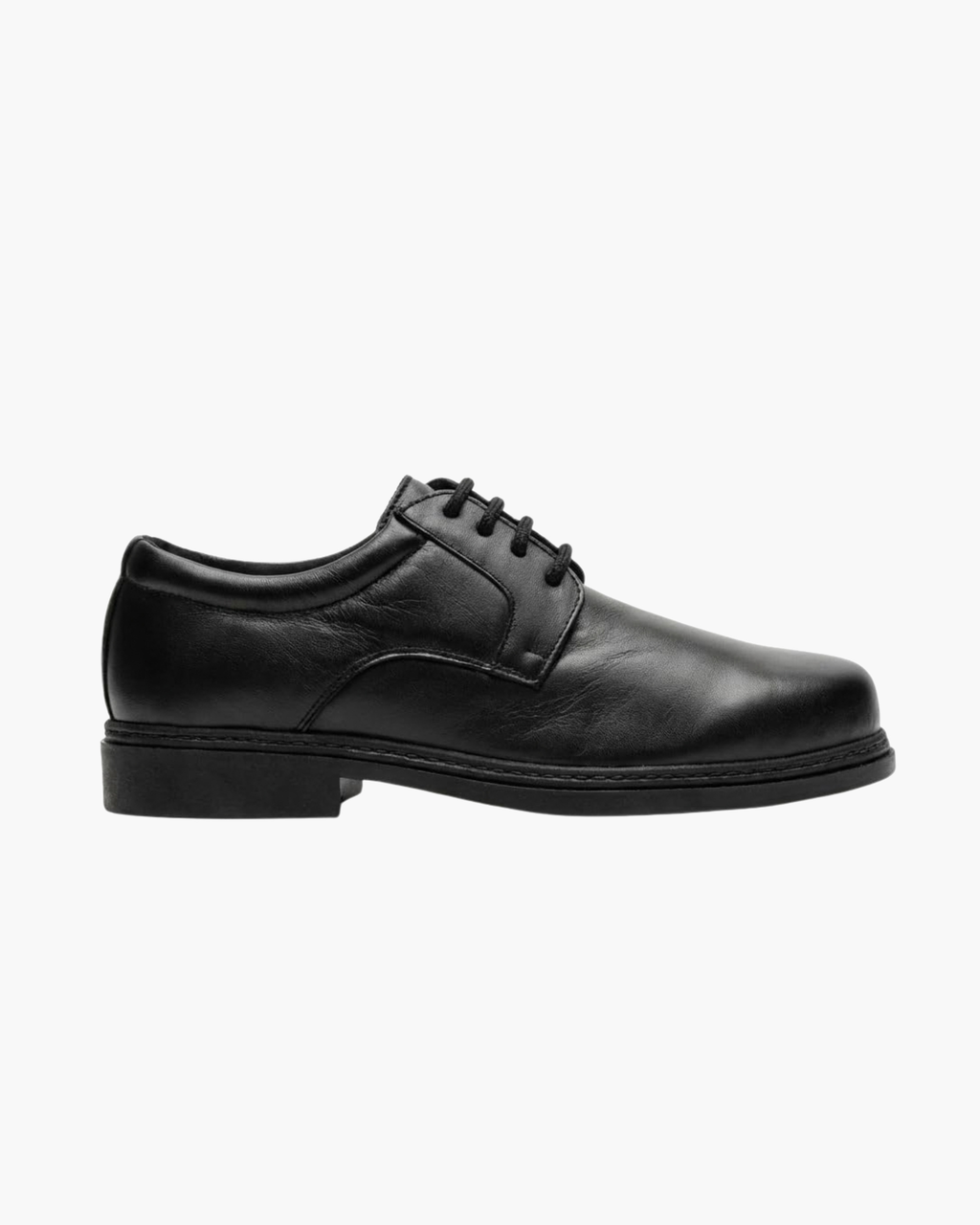 Zapatos de vestir de cuero negros para hombre con cordones Derby - Negro