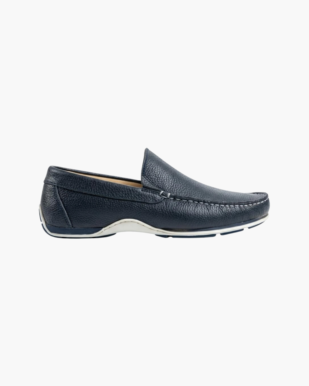 Mocasines de Cuero Azul Marino para Hombre de Verano - Azul Marino